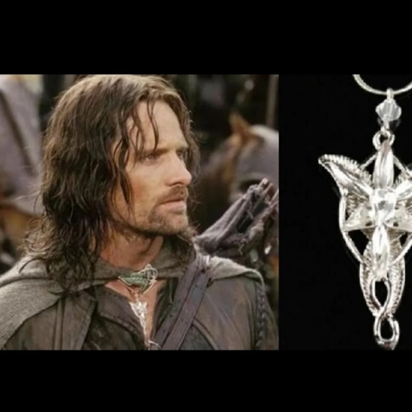 Lord of the Rings Jewelry Lord Of The Rings Silver Crystal Pendant